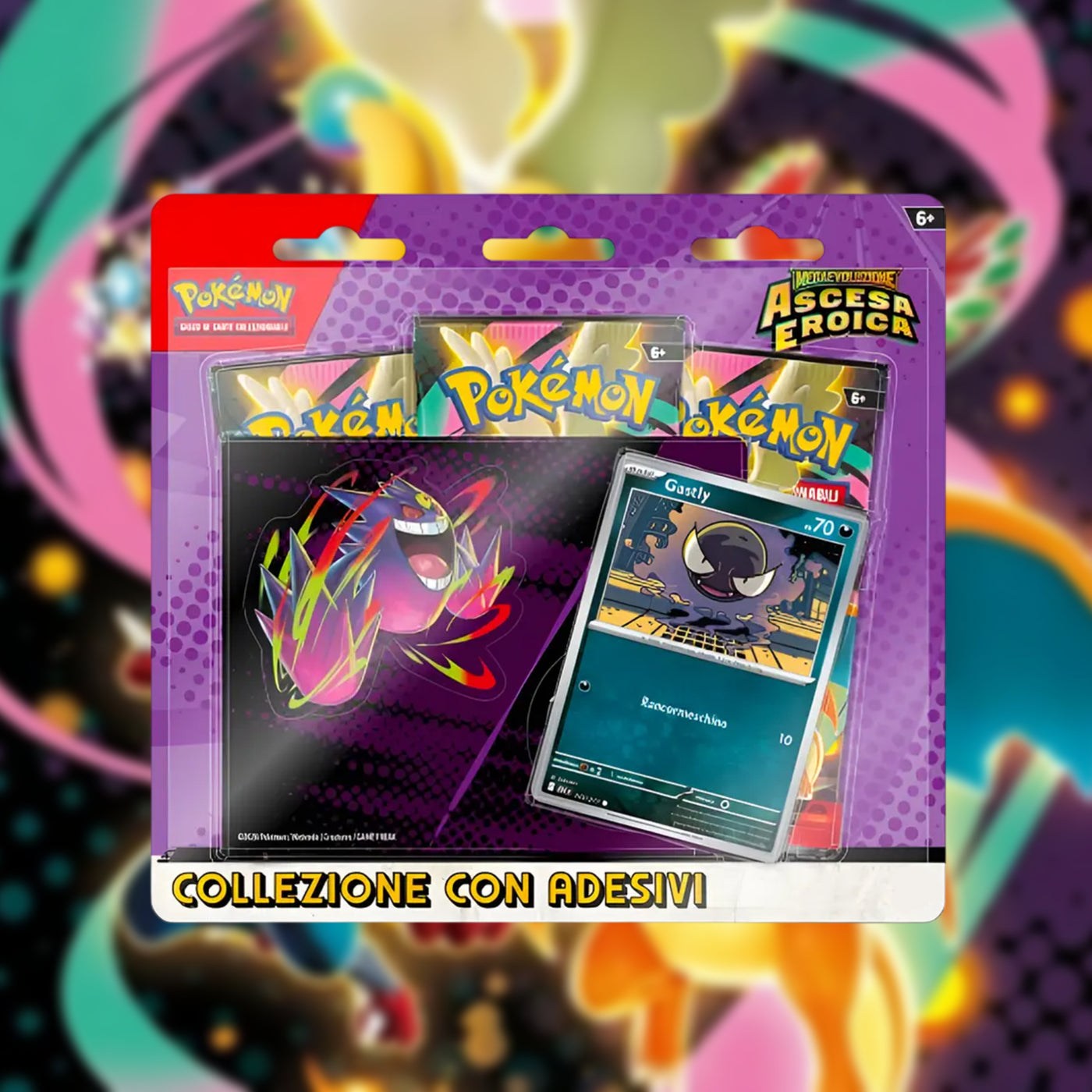 Ascesa Eroica - Collezione con Blister con Adesivi Gastly - ITA