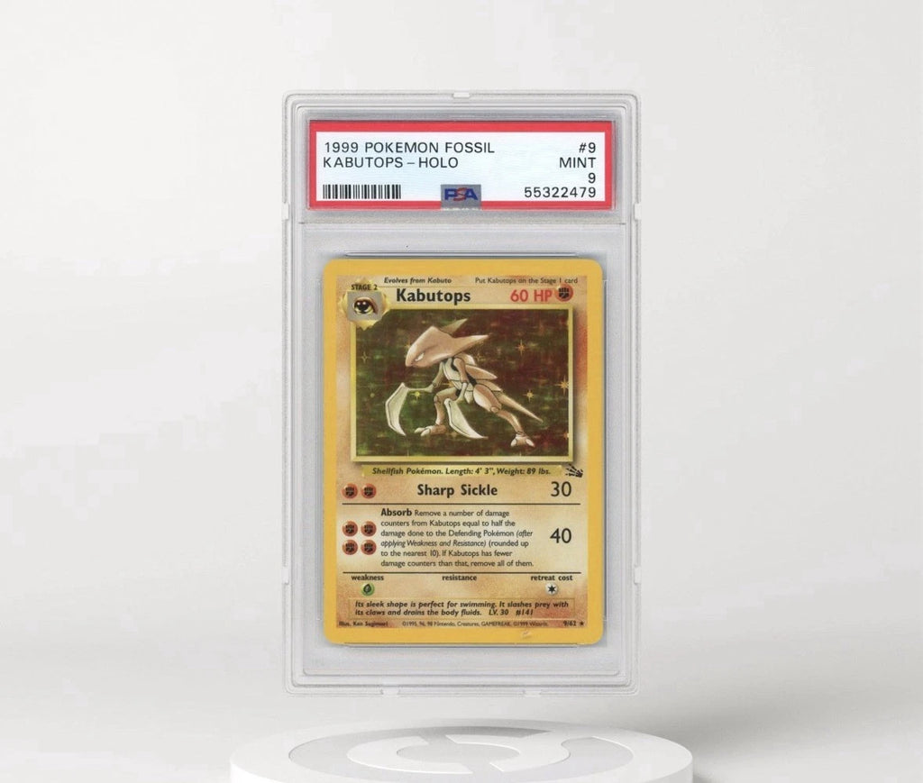 1999 Kabutops - Set Fossil - Holo - PSA 9 - ENG