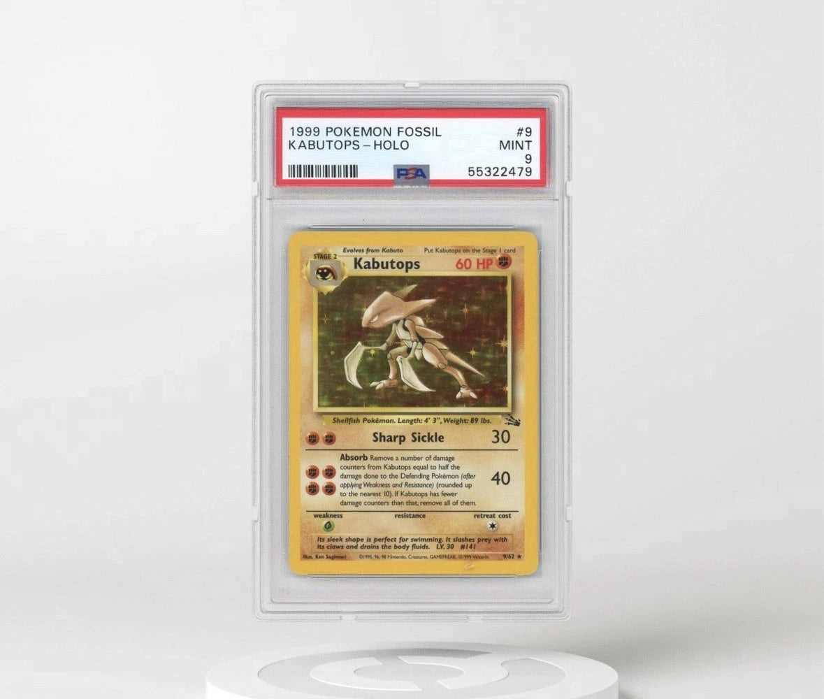1999 Kabutops - Set Fossil - Holo - PSA 9 - ENG